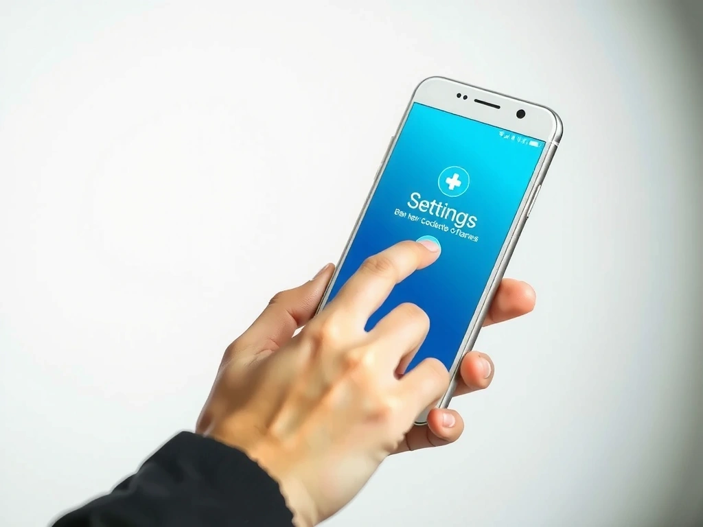 Smartphone mit Cookie-Einstellungen